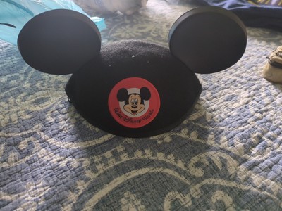 Walt Disney World Mickey Mouse Black Felt Hat Ears Original Disney Parks Adult-image