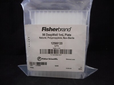 FISHERBRAND Plastic 1000uL 96-Well DeepWell Polypropylene Microplates 5/PACK-image