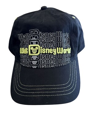 Walt Disney World 50th Anniversary Mickey Kids Baseball Hat VGC Blue-image