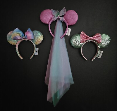 Minnie Mouse Ears ~ Disney Parks ~ Set Of 3 Ears-image