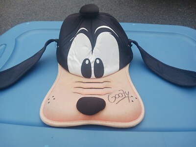 Disney Parks Goofy Floppy Ears Souvenir Hat Black Adult Size SIGNED-image