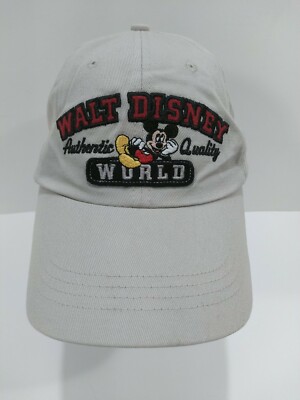 Walt Disney World Mickey Mouse Embroidered Park Exclusive Strap Back Dad Hat EUC-image