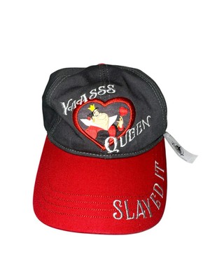 NWT DISNEYLAND RESORT ALICE IN WONDERLAND QUEEN HEARTS SLAYED IT CAP HAT DISNEY-image