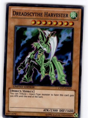 Yu-Gi-Oh Limited Edition Dreadscythe Harvester Super Rare #CT07-EN019-image