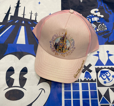 Walt Disney World Parks 50th Anniversary Castle Collection Pink Adjustable Hat-image
