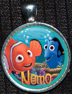 Finding Nemo Dory Fish Ocean Sea Disneyland WDW Disney Silver Pendant Necklace-image