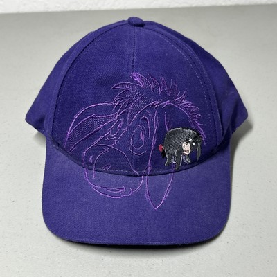VTG Walt Disney World Embroidered Eeyore Baseball Hat Cap Purple Snap Back-image