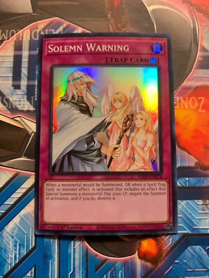 Solemn Warning - Super Rare - Yugioh-image
