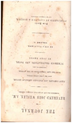 The Journal of the Reverend John Wesley, A.M. Volume II, 1837.-image