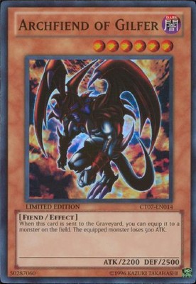Archfiend of Gilfer - CT07-EN014 - Super Rare - Limited Edition - Heavily Played-image