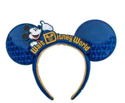 Disney Parks WDW Walt Disney World Making Magic Mickey Ears Blue Headband NEW-image
