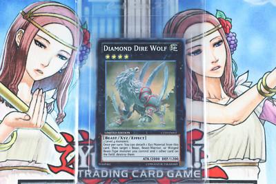 YuGiOh Diamond Dire Wolf CT10-EN012 Limited Edition Super Rare -image