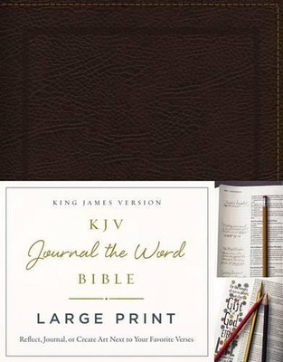 KJV Large Print Bible, Journal the Word, Reflect, Journal or Create Art Next to -image