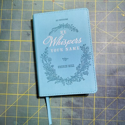 He Whispers Your Name Turquoise - 365 Devotions for Women Cherie Hill Like New-image
