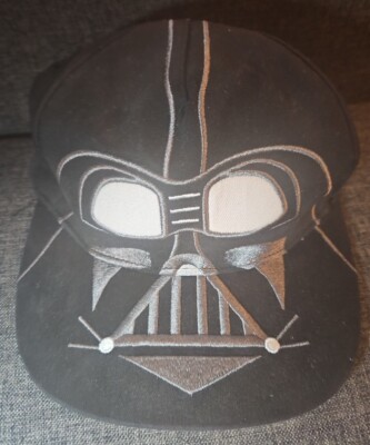 Walt Disney World Darth Vader Hook/Loop Baseball Hat Cap Black Youth. New W.Tags-image