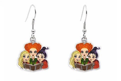 NEW WINNIE SARAH MARY SANDERSON HOCUS POCUS EARRINGS JEWELRY WALT DISNEY WORLD-image