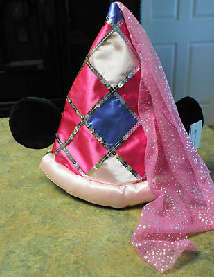 New Walt Disney World PRINCESS MINNIE Hat with Ears & Veil for Kids-image