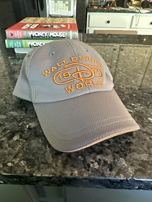Walt Disney World 1971 Disney Parks Cap Gray Orange Baseball Hat Adjustable-image