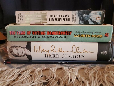 Lot Of 4 Political Books Clinton Biden Obama Trump-image