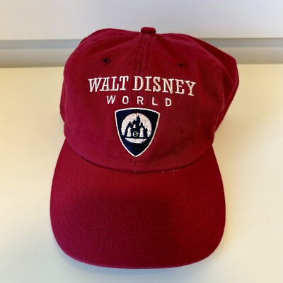 Vintage Walt Disney World Mickey Mouse Red Hat Cap-image