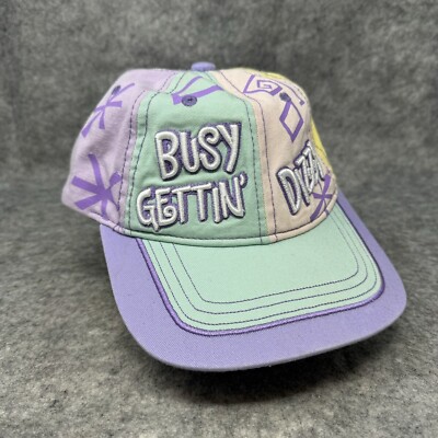 Disney World Teacups Hat Busy Gettin Dizzy Cap Adult Pastel WDW Alice Ride-image