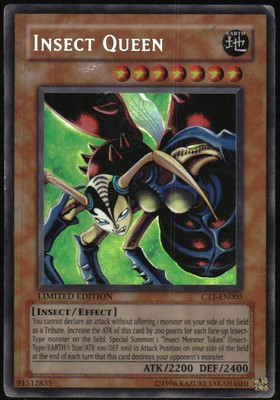 Yu-Gi-Oh! - 2004 Tins Insect Queen 2004 CT1-EN005 Secret Rare Limited Edition-image