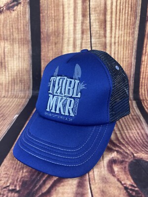 Disney Parks Stitch ‘Trouble Maker’ Mesh Trucker Hat Blue Adult SnapBack Lilo-image