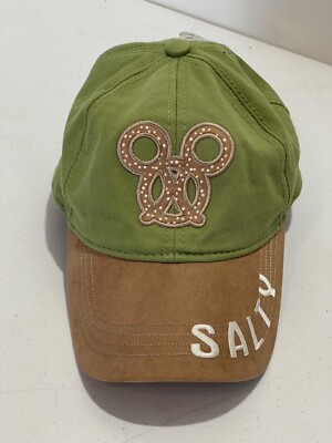 DISNEY EXCLUSIVE SNACKS & TREATS SALTY PRETZEL ADJUSTABLE BASEBALL HAT CAP NEW-image