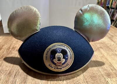 Walt Disney World 50th Anniversary Celebration - Mickey Mouse Ear Hat Cap  - New-image