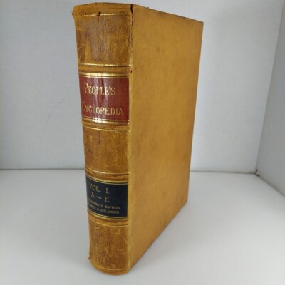People's Cyclopedia of Universal Knowledge Vol 1 A-E 17th Edition 1887 Illus HC-image