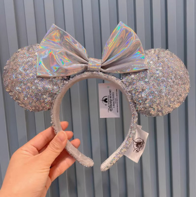 Disney- Silver Minnie Ears Cinderella Edition Magic Mirror Headband Princess-image