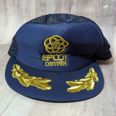  Epcot Center Embroidered Logo Walt Disney World Hat Mesh Snapback Cap-image