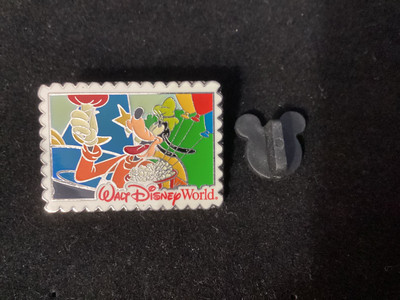 WDW Deluxe Starter Pin Walt Disney World Postcard Of Goofy At Sorcerer’s Hat-image