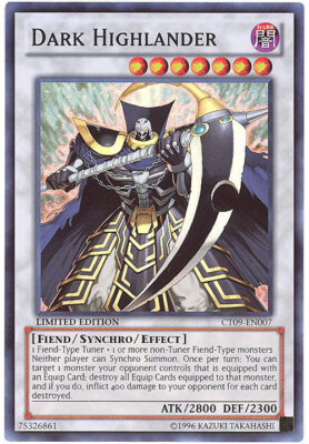 Yu-Gi-Oh Card - CT09-EN007 - DARK HIGHLANDER (super rare holo) - NM/Mint-image