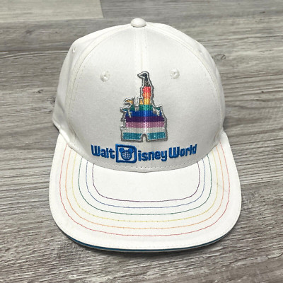 NEW Walt Disney World Gay Pride Collection Rainbow Castle StrapBack Hat WDW Cap-image