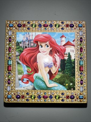 Vtg Disney Parks Princess Ariel Little Mermaid Jewelry Music Box Under The Sea-image