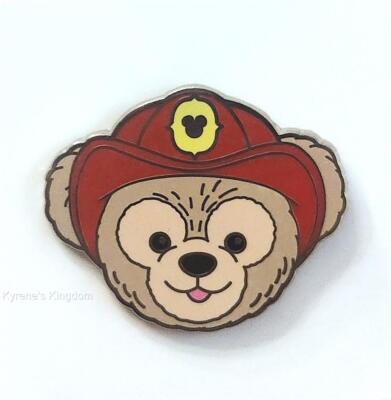 DLR DISNEYLAND HIDDEN MICKEY 2012 DUFFY HATS FIREMAN FIREFIGHTER PIN-image
