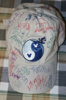 Walt Disney World Mickey Mouse Surf Wear Character Signature Autograph Hat-image