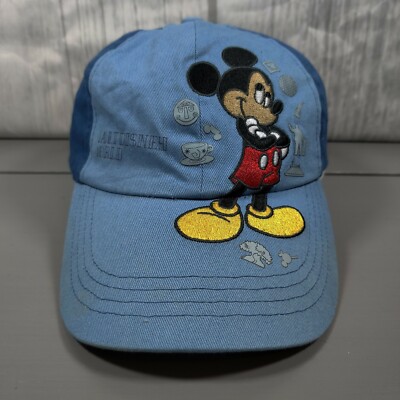 Walt Disney World Parks Mickey Mouse Youth Baseball Cap Hat Blue NWT 2018-image