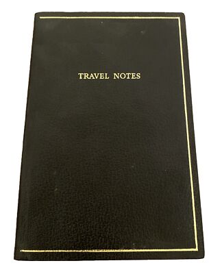 Vintage TN-6 Payne Publishers Leather Bound Travel Notes Diary Journal England-image