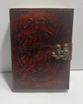 Goat Head Handmade Leather Journal-image