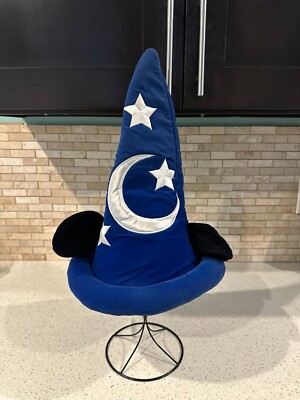 Walt Disney World Disneyland Blue Wizard Fantasia Sorcerer Hat Mickey Ears Adult-image