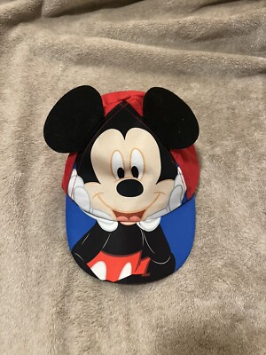 Walt Disney World Child's Toddler  Baseball Cap  Mickey Mouse Hat Blue Red-image