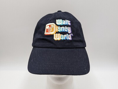 Walt Disney World Hat Navy Blue Strapback Dad Cap Retro Mickey Mouse-image