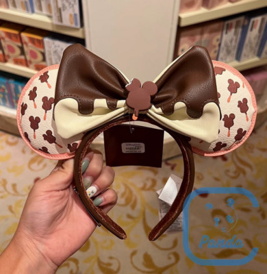 Mickey Scented Loungefly Shanghai Disney.Ears Chocolate Popsicle Headband.-image