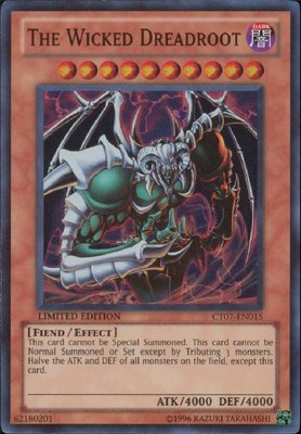 1x (EX) The Wicked Dreadroot - CT07-EN015 - Super Rare - Limited Edition  YuGiOh-image