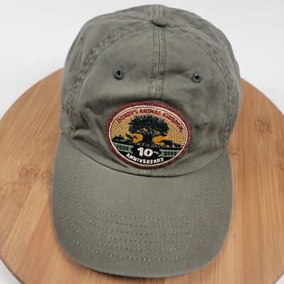Vtg 90’s Walt Disney World Animal Kingdom 10th Anniversary Dad Hat Cap Y2K OSFA-image