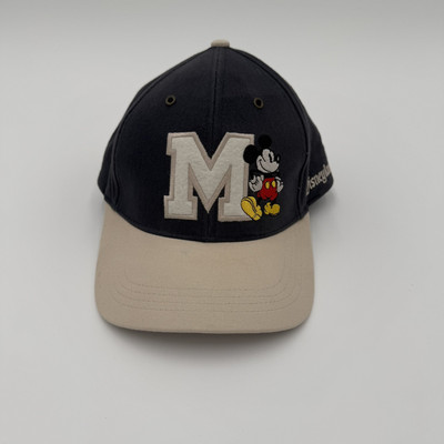 Vintage Walt Disney World Mickey Mouse Adult Size Adjustable Baseball Hat-image