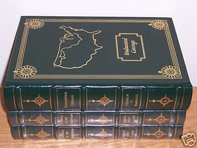 Easton Press Signed UNDAUNTED COURAGE & JOURNAL LEWIS CLARK in 3 vols -image