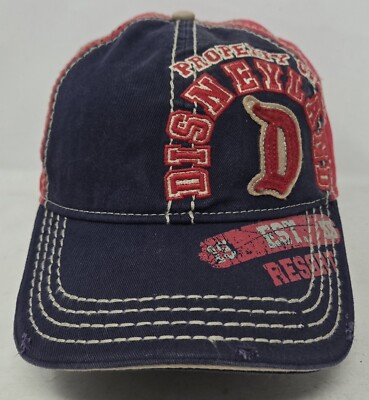 Property Of Walt Disney Ball Cap Hat Distressed Embroidered Mickey Mouse OSFA-image